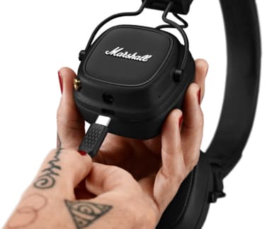 Marshall Major IV trådløse on-ear høretelefoner (sort)
