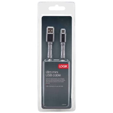 Logik Mini USB-kabel (1.8 m)