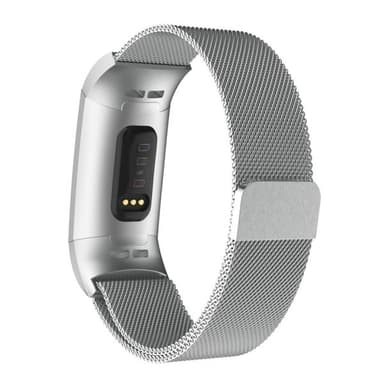 Rem i metal Fitbit Charger 3 - Sølvfarvet