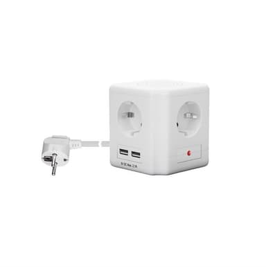 Goobay Eludtagskube med 2 USB-porte