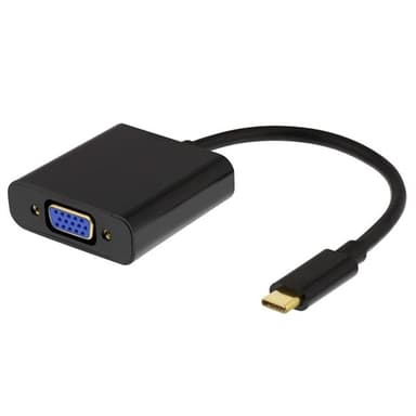 Sindsro spiralformet Godkendelse Deltaco USB-C til VGA adapter | Elgiganten