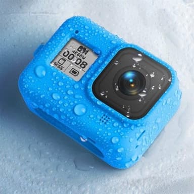Silikoneetui til GoPro HERO8 med Håndledsrem - Sort