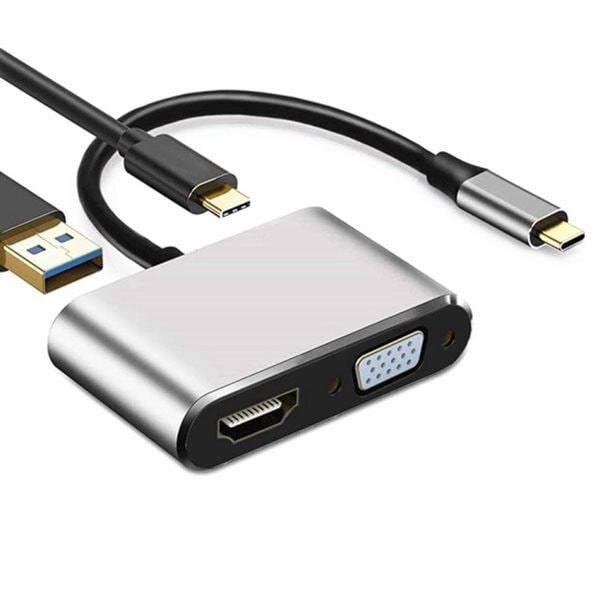 Picasso Merchandiser personificering Multiport Adapter - 4i1 VGA/HDMI/USB 3.0/ USB-C för Nintendo Switch/Samsung/MacBook  | Elgiganten