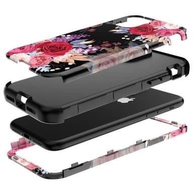 3-i-1 Full Protection Cover til iPhone 11 PRO - FLOWER
