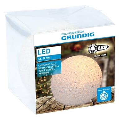 Grundig LED Snebold 8cm