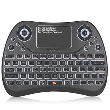 Mini Trådløst tastatur til Smart-TV / Smartphones - lys