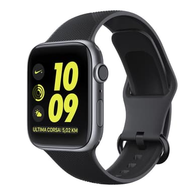 Apple Watch armbånd silikone 42/44 - sort / struktureret