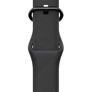 Apple Watch armbånd silikone 42/44 - sort / struktureret