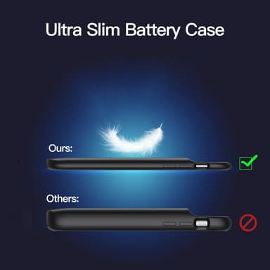 iPhone 11 Backup batteridæksel 5000 mAh Sort