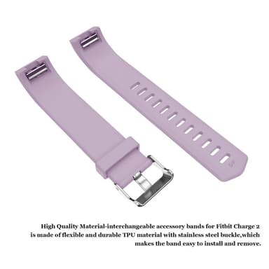 Fitbit Charge 2 armbånd - Lilla - L