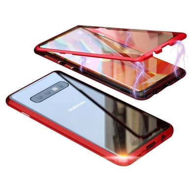 Samsung Galaxy S10 cover med skærmbeskytter Rød
