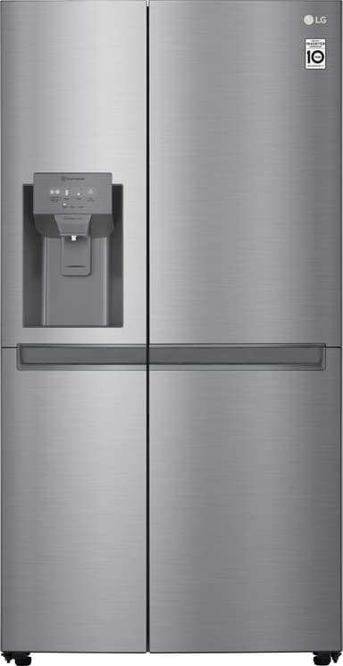 LG side-by-side kølefryseskab GSL480PZXV (stål)