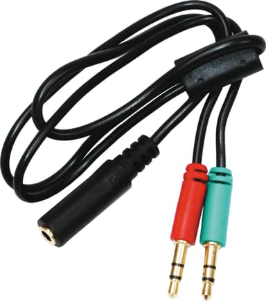 Qnect 3,5 mm jack stereolydadapter