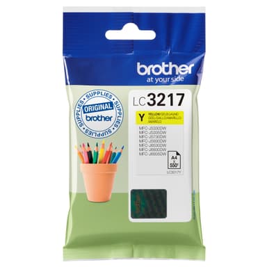 Brother blækpatron LC-3217Y Gul