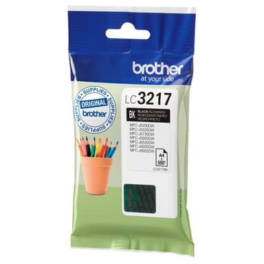 Brother blækpatron LC-3217BK Sort