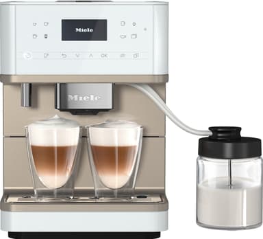 Miele CM 6 espressomaskine 11579670 (hvid/stål)