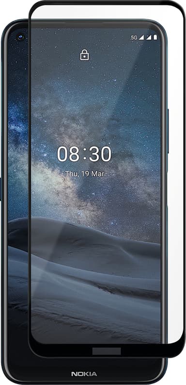 Panzer Full-Fit Nokia 8.3 skærmbeskytter (sort)