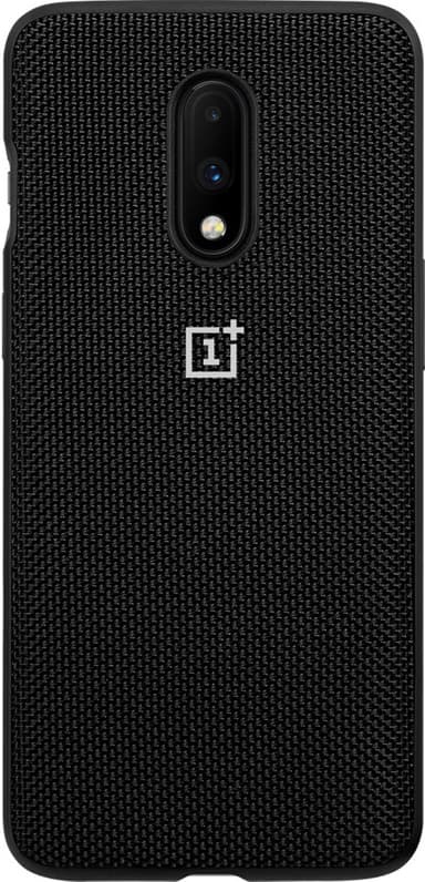 OnePlus 7 bumper-cover i nylon (sort)
