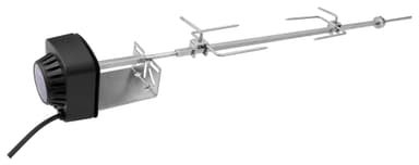 Rotisseri rustfrit til 3+4+5 brænders-gasgrill i kraftig udførelse med 10×10 mm spyd