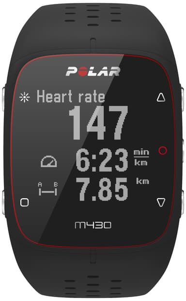Polar M430 HR sportsur (sort)