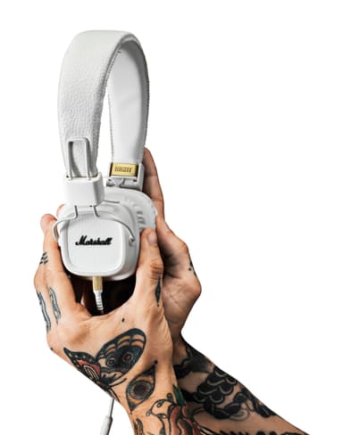 Marshall Major II on-ear hovedtelefoner - hvid