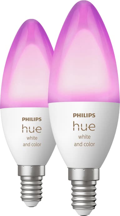 Philips Hue WCA LED-pærer 5W E14 HUEWCAE142PKBT