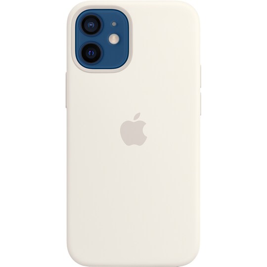iPhone 12 mini silikonecover med MagSafe (hvid)