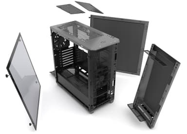 Phanteks Eclipse P400s PC-kabinet (grå/vindue)