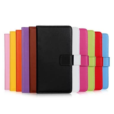 SKALO Huawei P20 Pro Flip Cover m. Pung i Ægte Læder - Pink