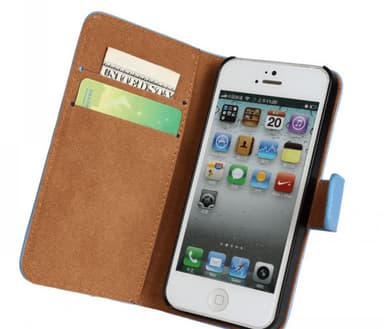 tag på sightseeing Forvirre kok SKALO iPhone 5/5S/SE(1:a gen) Flip Cover m. Pung i Ægte Læder - Sort |  Elgiganten