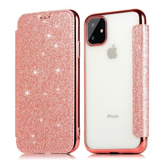 Opsætning Begrænsninger undskyld SKALO iPhone 11 Pro Max Flip Cover TPU Ultratyndt Glitter - Pink |  Elgiganten