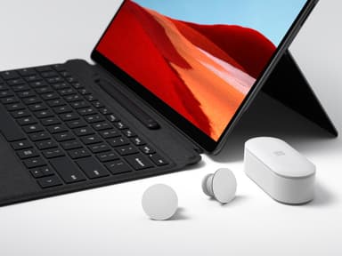 Microsoft Surface Earbuds true wireless in-ear høretelefoner (lysegrå)