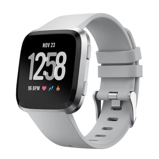 Fitbit Versa armbånd silikone grå (S)