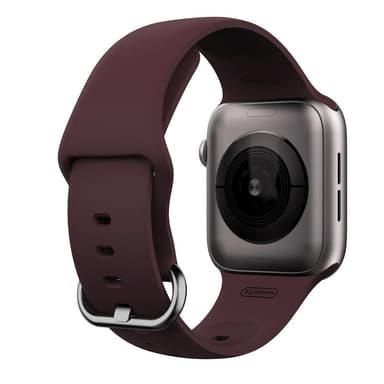 Apple Watch armbånd silikone 38/40 - Mørkerød