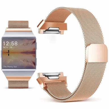 Fitbit Ionic Armbånd Milanese Loop Rose Gold (S)