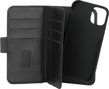 Gear 2-i-1 etui med pung til iPhone 12 mini (sort)