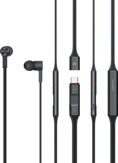 Huawei FreeLace wireless in-ear høretelefoner (graphite black)