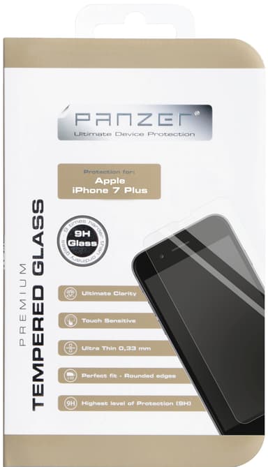 Panzer skærmbeskytter til iPhone 7 Plus/8 Plus