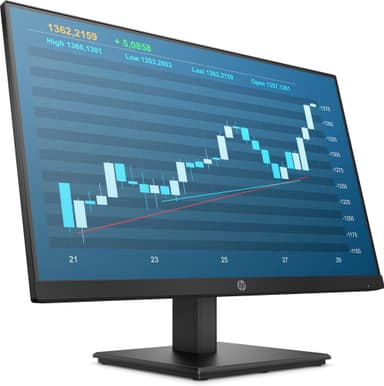 HP P244 23.8" Fuld HD PC-skærm(Sort)