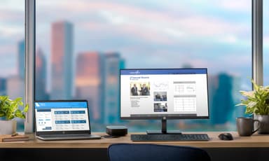 HP P244 23.8" Fuld HD PC-skærm(Sort)