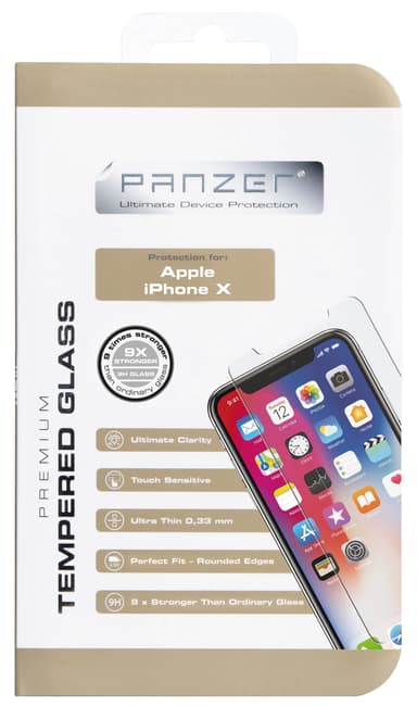 Panzer skærmbeskytter til iPhone X/Xs/11 Pro