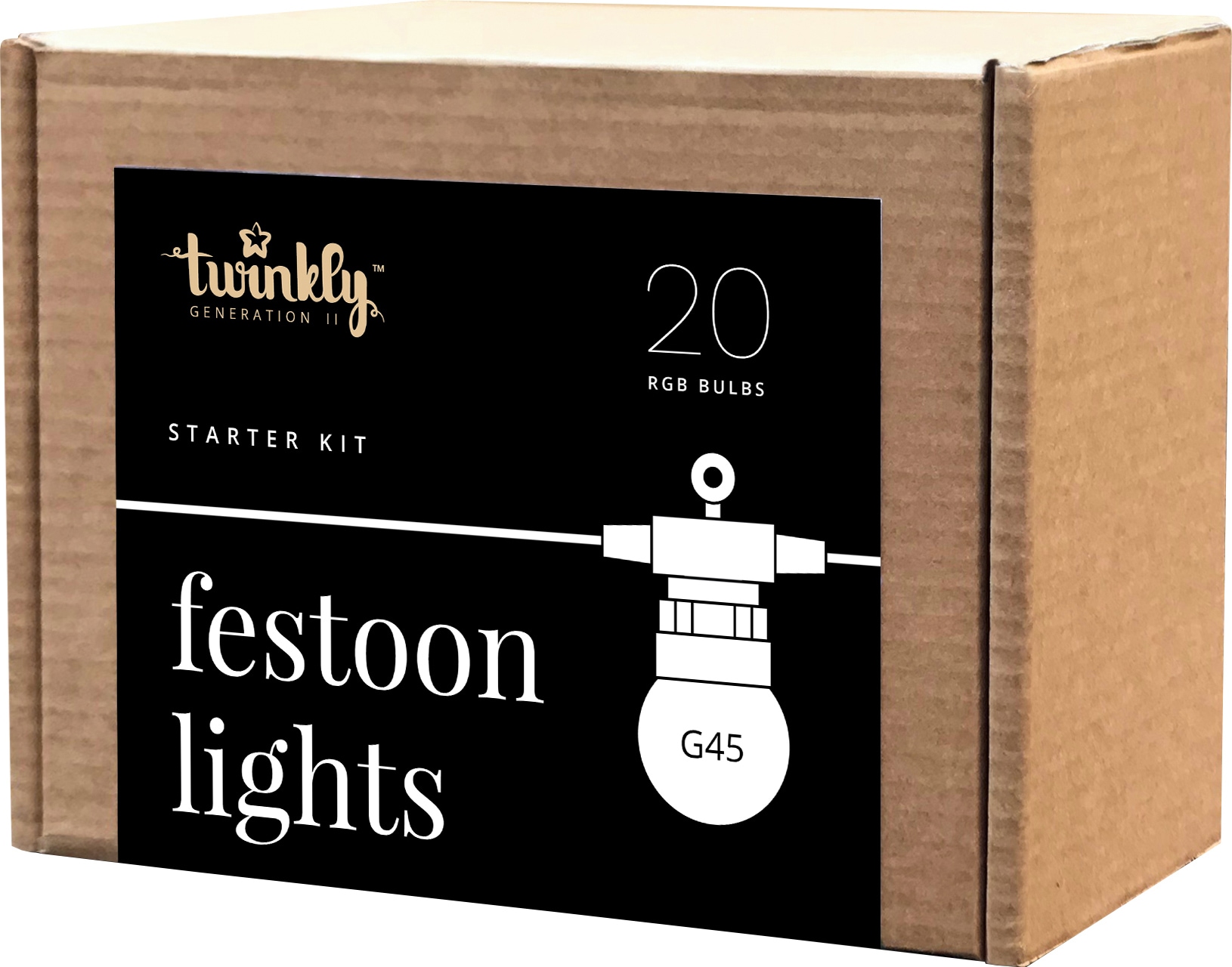 Billede af Twinkly Festoon smart RGB LED-lyskæde FESTOONRGB20 hos Elgiganten
