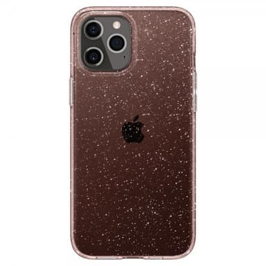 Spigen iPhone 12/iPhone 12 Pro Cover Liquid Crystal Glitter Rose Quartz