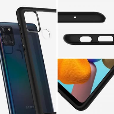 Spigen Samsung Galaxy A21s Cover Ultra Hybrid Mate Black