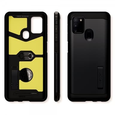 Spigen Samsung Galaxy A21s Cover Tough Armor Metal Slate