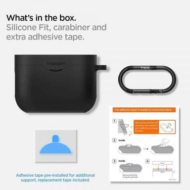 Sony WF-1000XM3 Cover Silikoneei Fit Sort