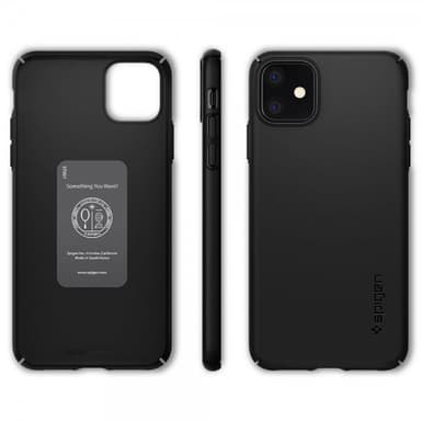 Spigen iPhone 11 Cover Thin Fit Air Sort