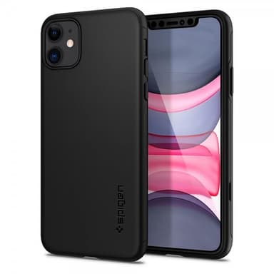 Spigen iPhone 11 Cover med Skærmbeskytter Thin Fit 360 Sort