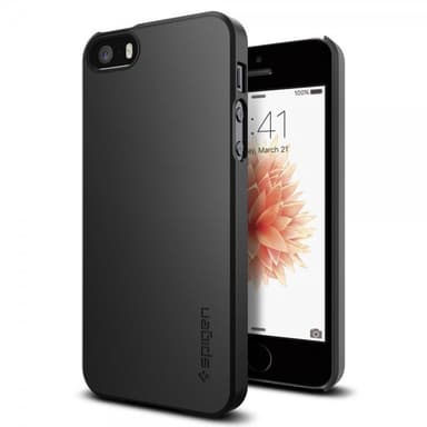 Spigen Thin Fit Cover till iPhone 5 / 5S / SE 2016 Black
