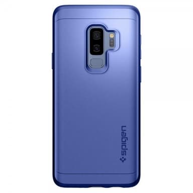 Spigen Samsung Galaxy S9 Plus Cover med Skærmbeskytter Thin Fit 360 Coral Blue